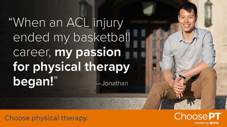 Patient Story A HIGHER School Basketball Injury Inspired a Journey to Serve Others Choose PT